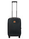 Bric's Milano Cabin Travel Suitcase Black with 4 Wheels Height 55cm