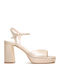 Leather Sandals Beige