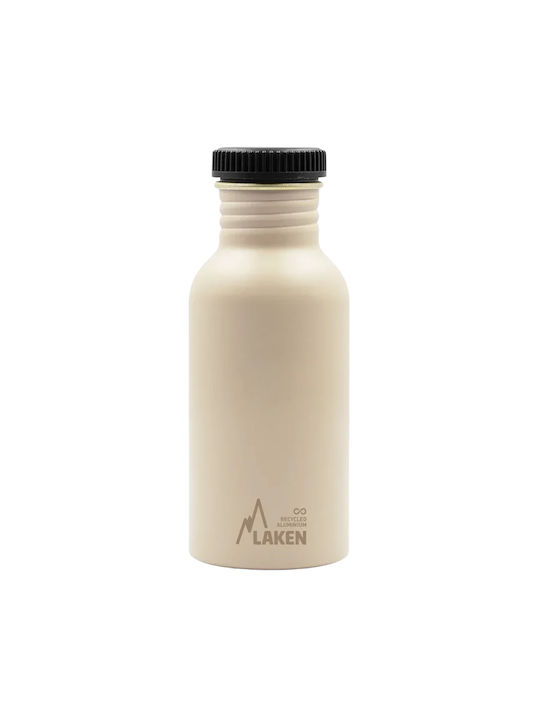 Laken Basic Plain Παγούρι Αλουμινίου 600ml Μπεζ