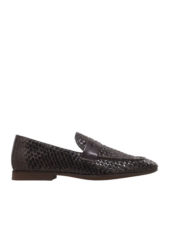 Δερμάτινα Ανδρικά Loafers σε Καφέ Χρώμα