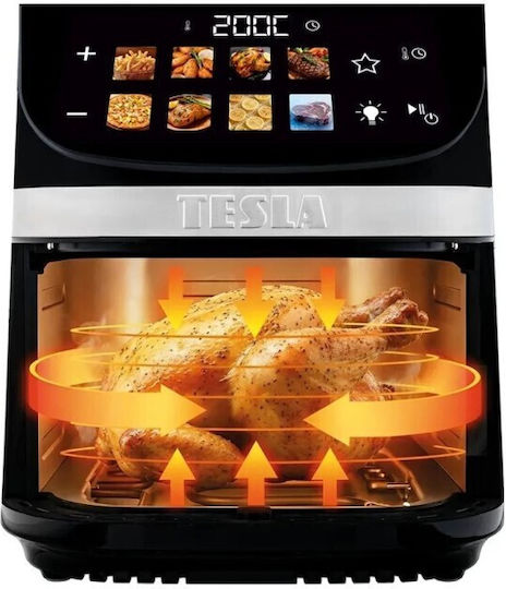Tesla Electronics AirCook DualHeat QD73 XXL Air Fryer with Wi-Fi 9L Black