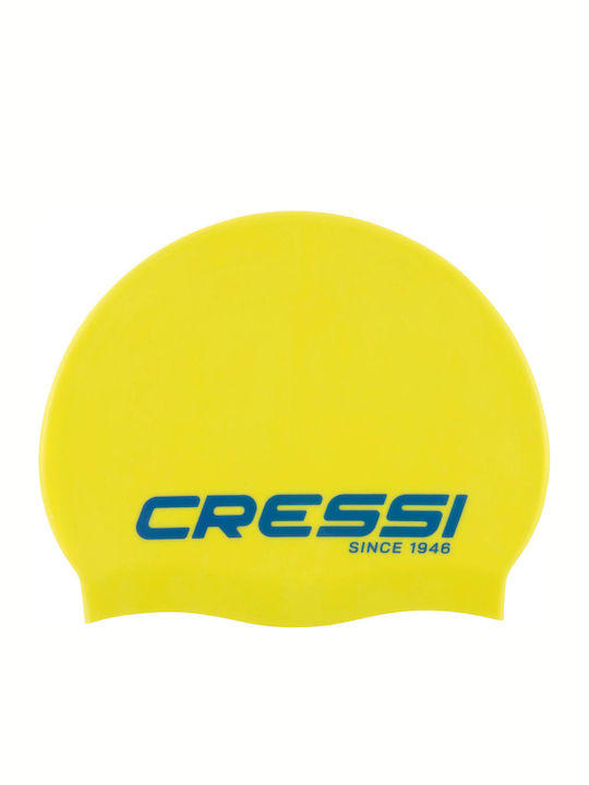 Cressi Ricky Jr Swim Cap Yellow Blue Ncc