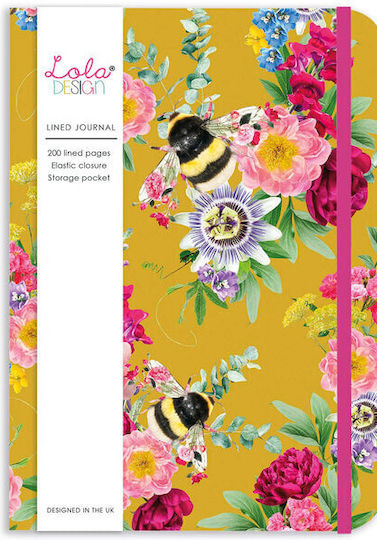 Lola Design Notizbuch 100 Blätter Gelb BOOK-068