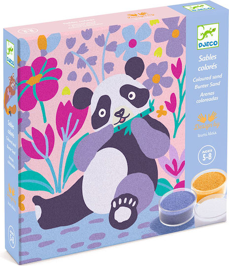Djeco Painting Color Sand Animals Panda For Children 5+ Years
