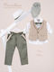 Piccolino Nico Nico Green Baptism Suit for Boys AG26S96 Olive