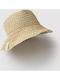 Ysabel Mora Women's Wicker Hat Beige