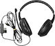 Nedis CHSTU210BK Căști Over Ear cu Fir Negre