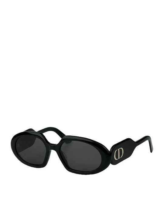 Dior Women's Sunglasses with Black Horn-Rimmed Frame DIORBOBBYR2U1