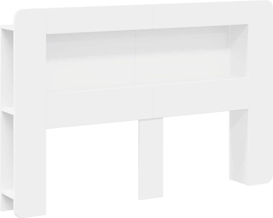 vidaXL Табла за Легло Дървено Бяло 182x100см