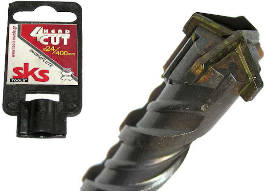 SKS Tools Τετράκοπο Τρυπάνι με SDS Plus Στέλεχος 24mm