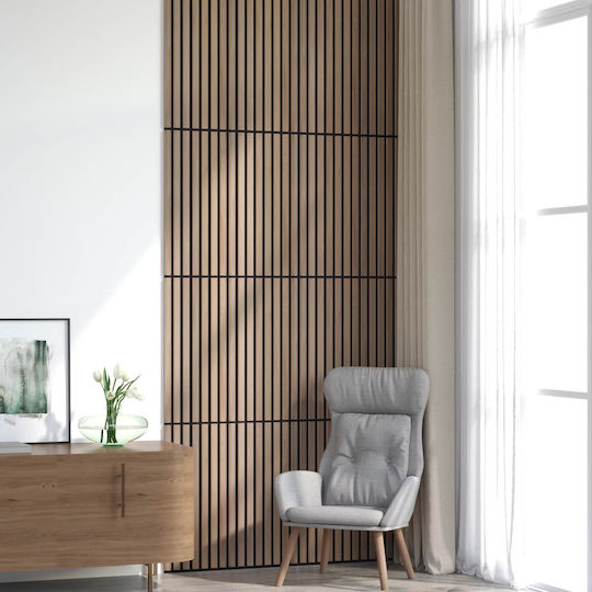 3D Wall Panels Brown 60.5x60x1.9cm 8 Pieces