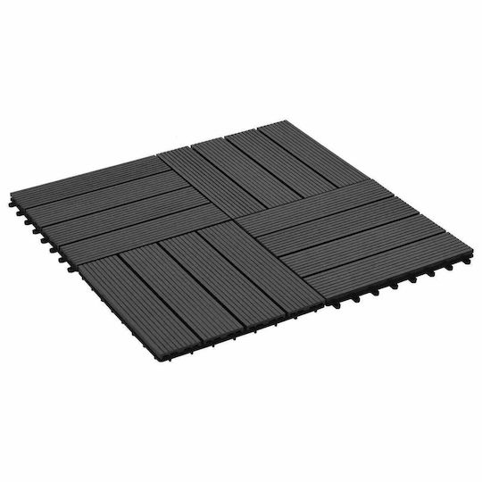 vidaXL Πλακάκι για Δάπεδο Κήπου από WPC 30x30εκ. 22τμχ