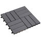 vidaXL Decking Board for Garden Flooring Made of Wood 30x30cm 20 Pieces