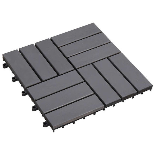 vidaXL Decking Board for Garden Flooring Made of Wood 30x30cm 20 Pieces