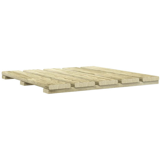 vidaXL Placă Pentru Pardoseală De Grădină Din Lemn 50x50cm 24 Bucăți