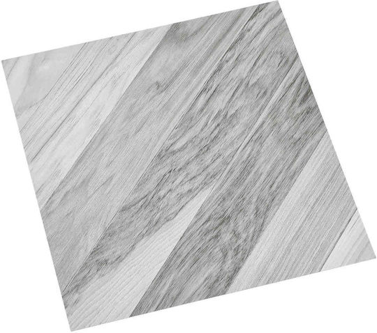 vidaXL Set Plastic Floor PVC with 20 Tiles L30.5xW30.5cm Gray