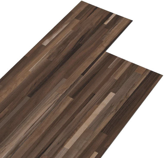 vidaXL Σετ Πλαστικό Δάπεδο PVC με 28 Πλακάκια Μ61xΠ30.5εκ. Καφέ