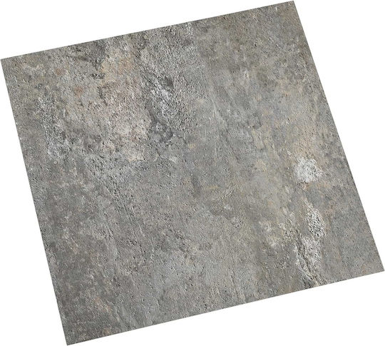 vidaXL Set Plastic Floor PVC with 20 Tiles L30.5xW30.5cm Gray