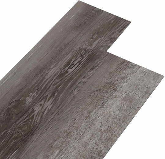 vidaXL Set Plastic Floor PVC with 28 Tiles L61xW30.5cm Black