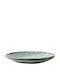Dutch Rose Organic Shallow Ceramic Gray Plate with Diameter 17cm