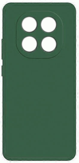 Dark Green Silicone Back Cover (Redmi Note 15 Pro 4G)