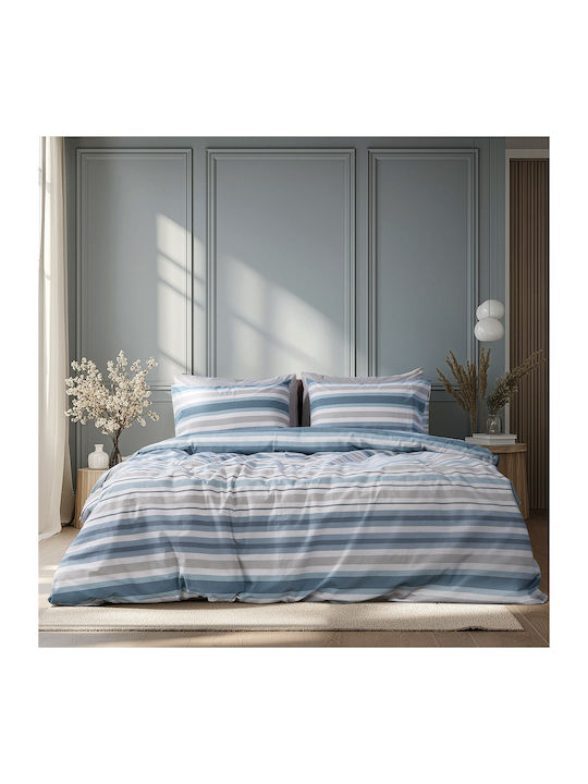 Beauty Home Set Quilt Double 220x240cm Art 12561 Sky Blue 12561PMYD 3pcs