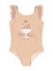 Konges Slojd Kids One-Piece Beige Swimsuit