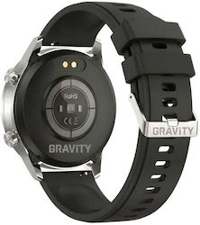 Gravity Silver Smartwatch 2 Straps Gt10-8 Gravity Silver Smartwatch 2 Straps Gt10-8