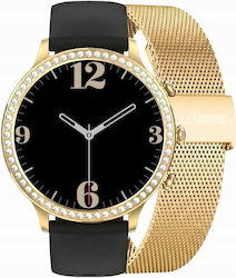 Smartwatch Gravity Gold Strap Bracelet Gt5-1