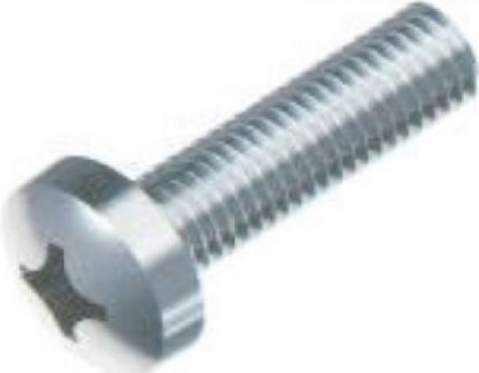 Maschinenschraube Inox mit Länge 6mm 10 Stück Trapezförmig