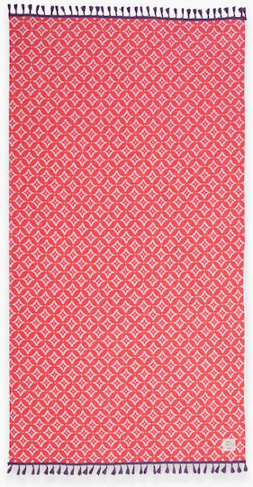 Nef-Nef Homeware Sparkle Fringes Ροζ με Κρόσσια 90x170εκ.