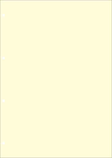 Contax Replacement Organizer Note Sheets Yellow Without Lines A4 4403