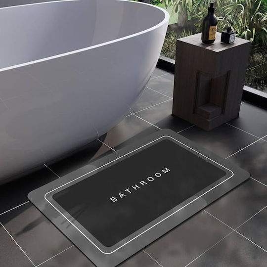 TnS Bath Mat Black 38x58cm