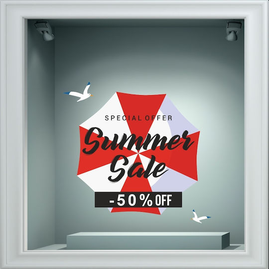 Αυτοκόλλητο Εκπτώσεων - Summer Sale 94 - 50cm X 50cm