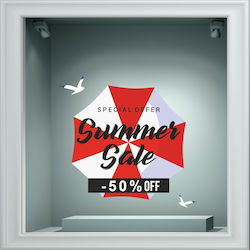 Αυτοκόλλητο Εκπτώσεων - Summer Sale 94 - Μπλε Σ...