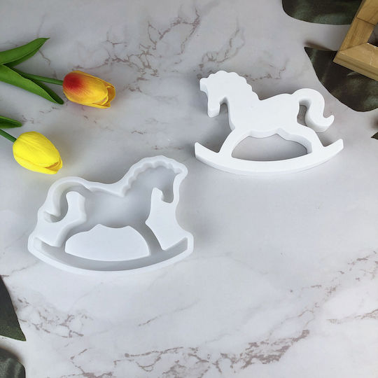 Silicone Mold Rocking Horse 14.3x10.6x2.1cm