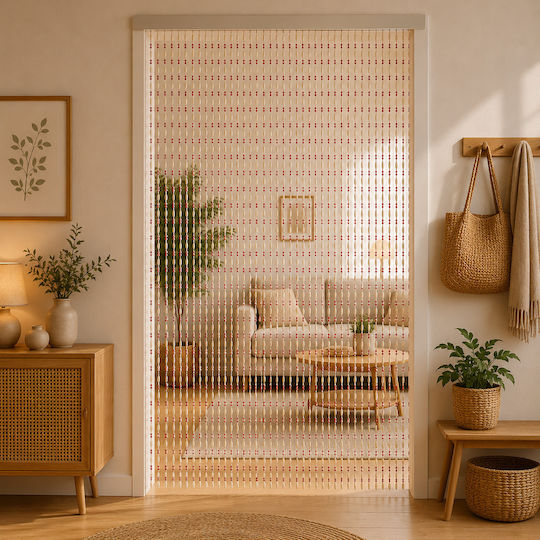 Plastic Multicolour Door Curtain 100x215cm 125125