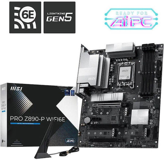 MSI PRO Z890-P WIFI6E Motherboard ATX with Intel 1851 Socket 7E34-019R
