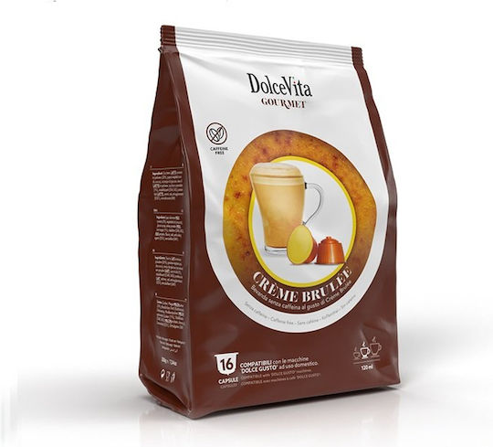 Nespresso Kompatible Kaffee- und Getränkekapseln Dolce Vita Creme Brulee 10 Stück