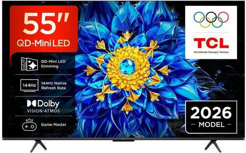 TCL Smart Fernseher 55" 4K Ultra HD QD-Mini LED P8L HDR (2026) 55P8L