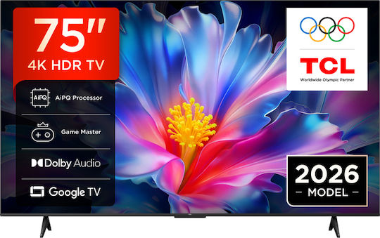TCL Smart Τηλεόραση 75" 4K UHD LED P6L HDR (2026) 75P6L