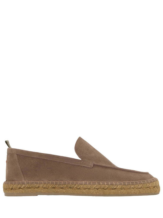 Suede Men's Casual Shoes Beige