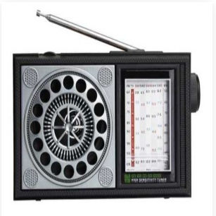 FOX500026 Portable Rechargeable Radio with USB Black