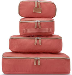 Delsey Packing Cubes 4 Sizes Chatelet Air Terracotta