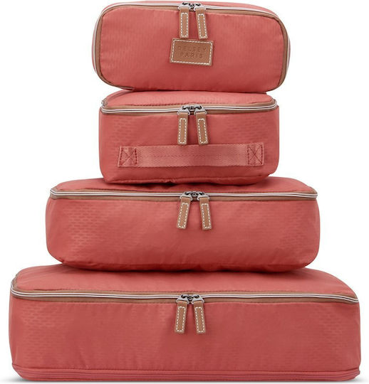 Delsey Packing Cubes 4 Sizes Chatelet Air Terracotta