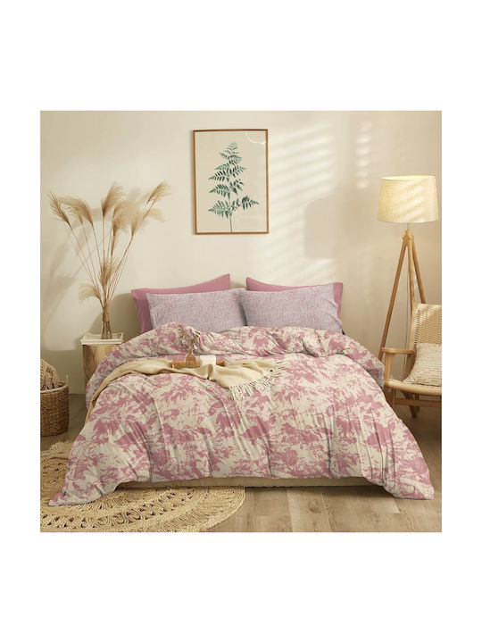 Cokitex Marta Nala Σετ Μαξιλαροθήκες με Φάσα Mulberry 50x70εκ.