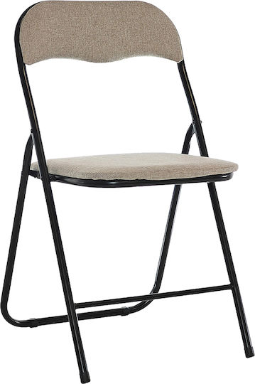 Beige/Black Chair 43x44x78cm Beige/Black Chair 43x44x78cm