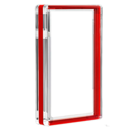 Magnetic Transparent Acrylic Case Psa Graded Card Red Protective Reinforcement in Frame – Premium Display Stand