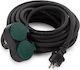 Perel Single Waterproof Power Socket Black