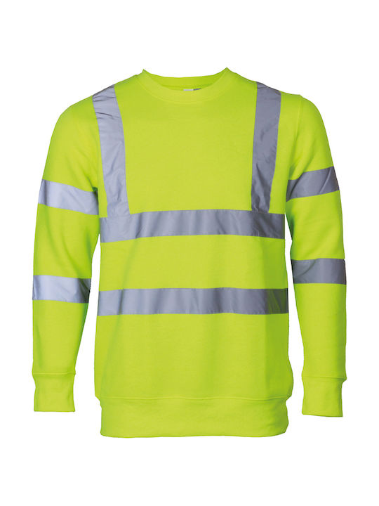 Μπλούζα Φούτερ Ανακλαστικό Ύφασμα Orange Fluo